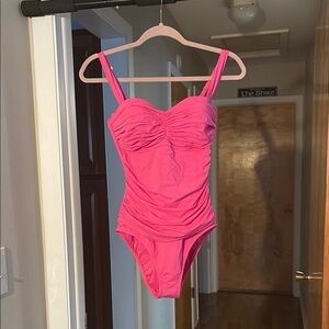 NWT Bleu Rod Beattie Pink One-Piece Swimsuit